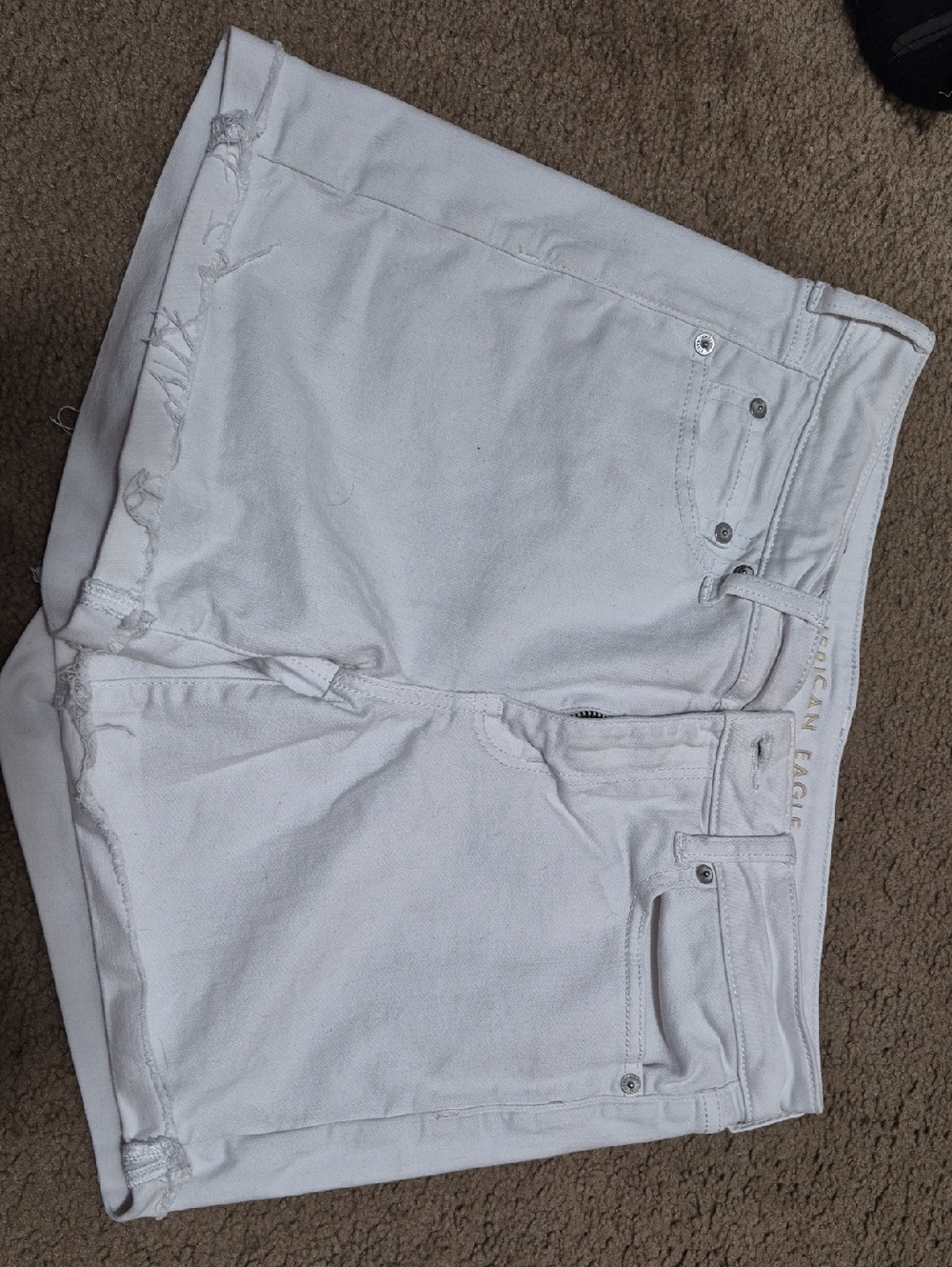 American Eagle Outfitters White Denim Shorts 8